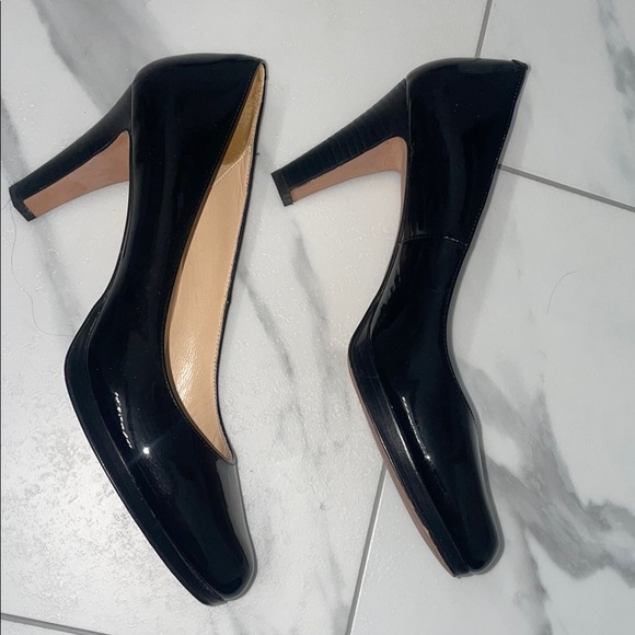 Black Patent Leather Platform Pumps - Picture 3 of 12